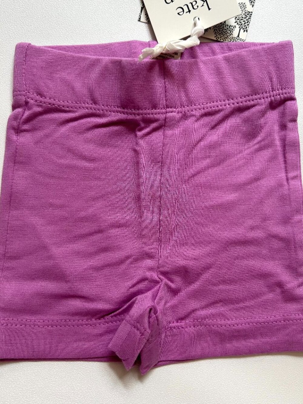 NWT Kate Quinn Bamboo Bike Shorts 0-3M Orchid Purple Baby Bottoms Stretch